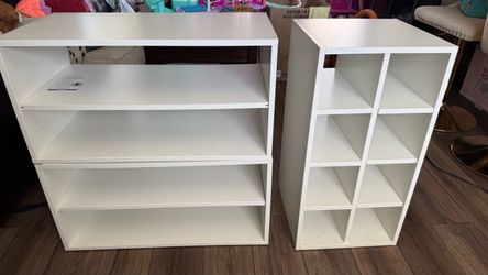 Stackable shelf white