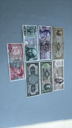 Billete Mexicanos 7 Billetes Por 25