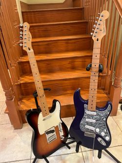 Fender MIM Telecaster and Stratocaster