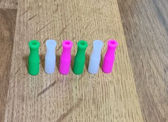 Silicone Drinking Straw Tips 2 Pcs