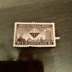 Vintage New Unused American Chemical Society 3 Cent Stamp