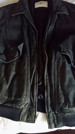 Black leather jacket $30