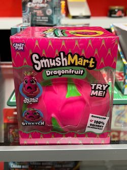 NEW SmushMart Dragonfruit Squishy Squeeze Toy Crazy Fun RMS