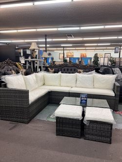 🥳Hot Deal🥳 6pc Outdoor Furniture Patio Sectional Set $469, Finance Available, Delivery Available 