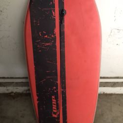 Coop Boogie board Body Board Red With Strap 