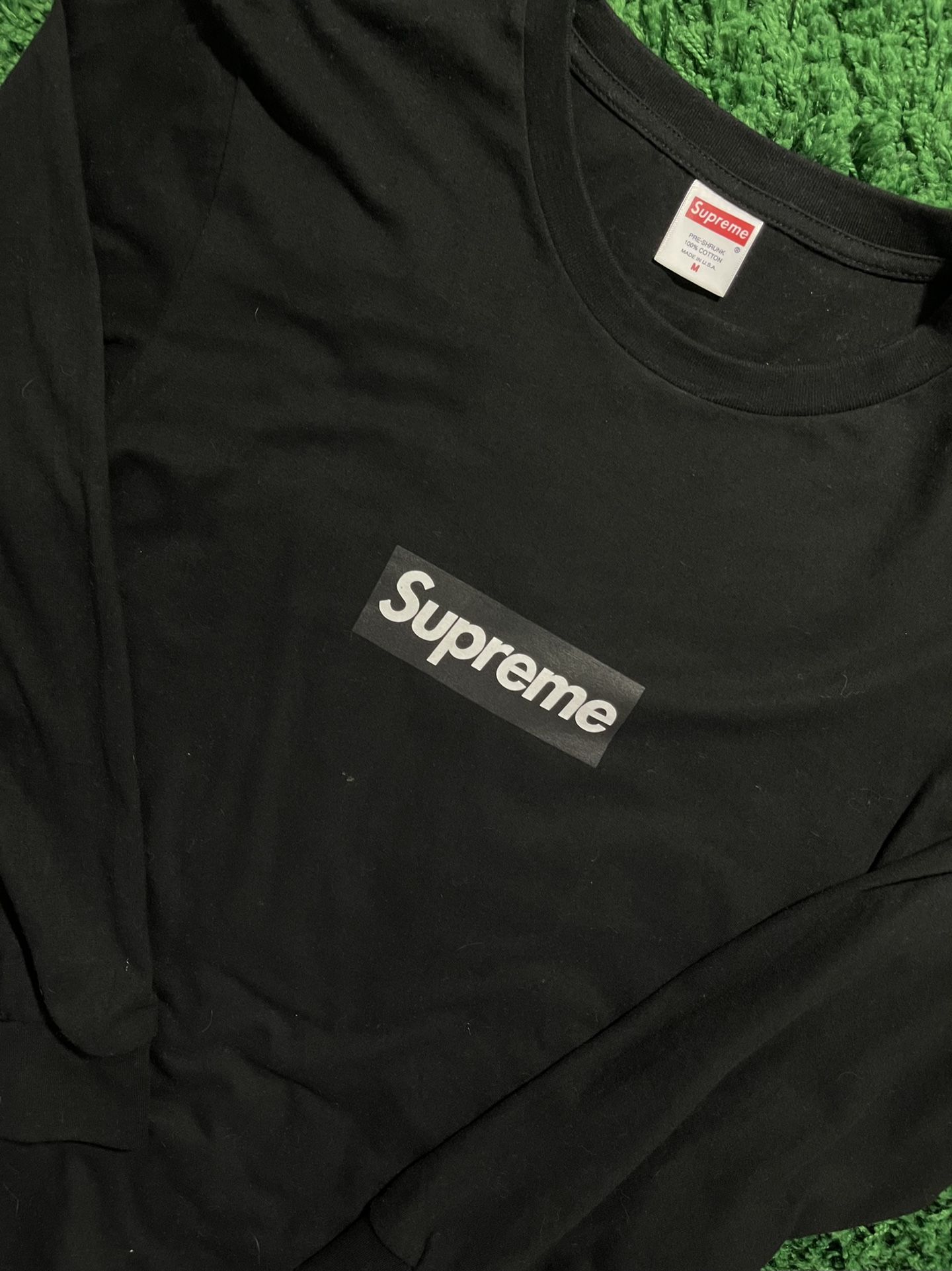 Supreme black long sleeve Box Logo Bogo T-shirt