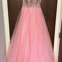 Pink Fluffy Dress