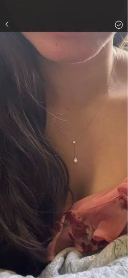 18K white gold natural diamonds necklace