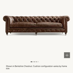 Leather Restoration Hardware Couch (DELIVERY OFFERED)