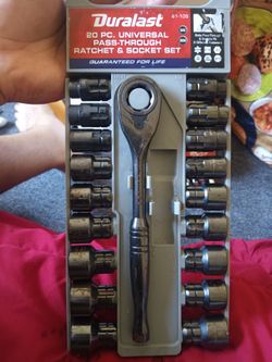 DURALAST RATCHET SOCKET 20 PIECE SET