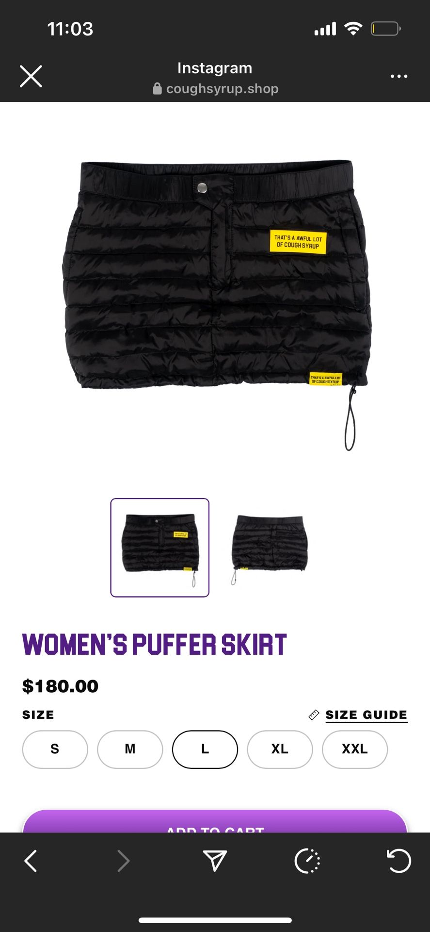 ALOCS Puffer Skirt And Skarf