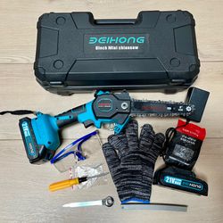 21V 6 inch Cordless Handheld Small Mini Chainsaw