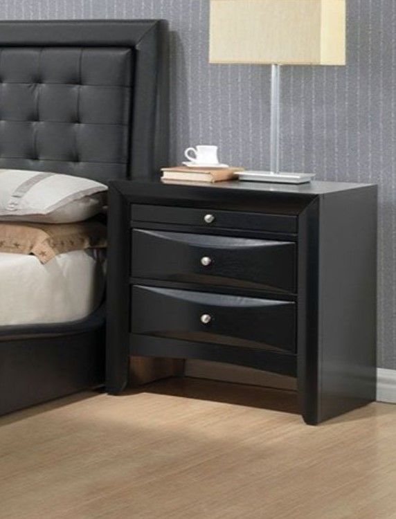 Black Nightstand 👍FREE FINANCING AVAILABLE❗NO CREDIT CHECK❗