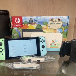 Nintendo Switch Animal Crossing Edition Complete Console with Grip Case