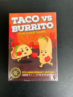 Taco vs Burrito Card Game 5th Anniversary Edition