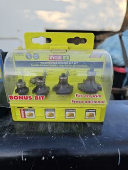 Lot Of 2 Ryobi Router Bit Sets