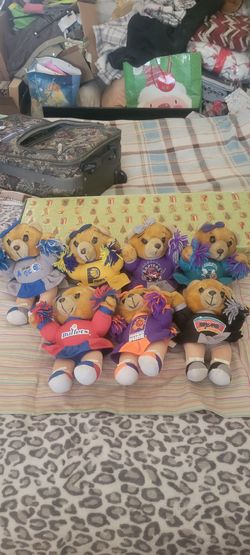 Plush Basketball Bear Cheerleaders
