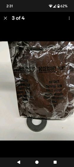 C Ration Accessory Pack, No Cigarettes.