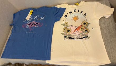 Brand New set of 2 Rip Curl and O'Neill T-Shirts - girls