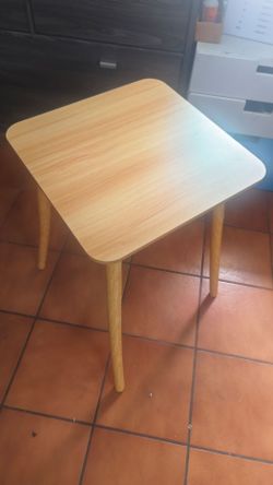 Small Square Wood Side Table