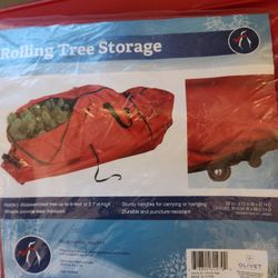 Christmas tree storage bag with wheels