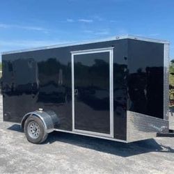 New 6x12 Enclosed Cargo Trailer 