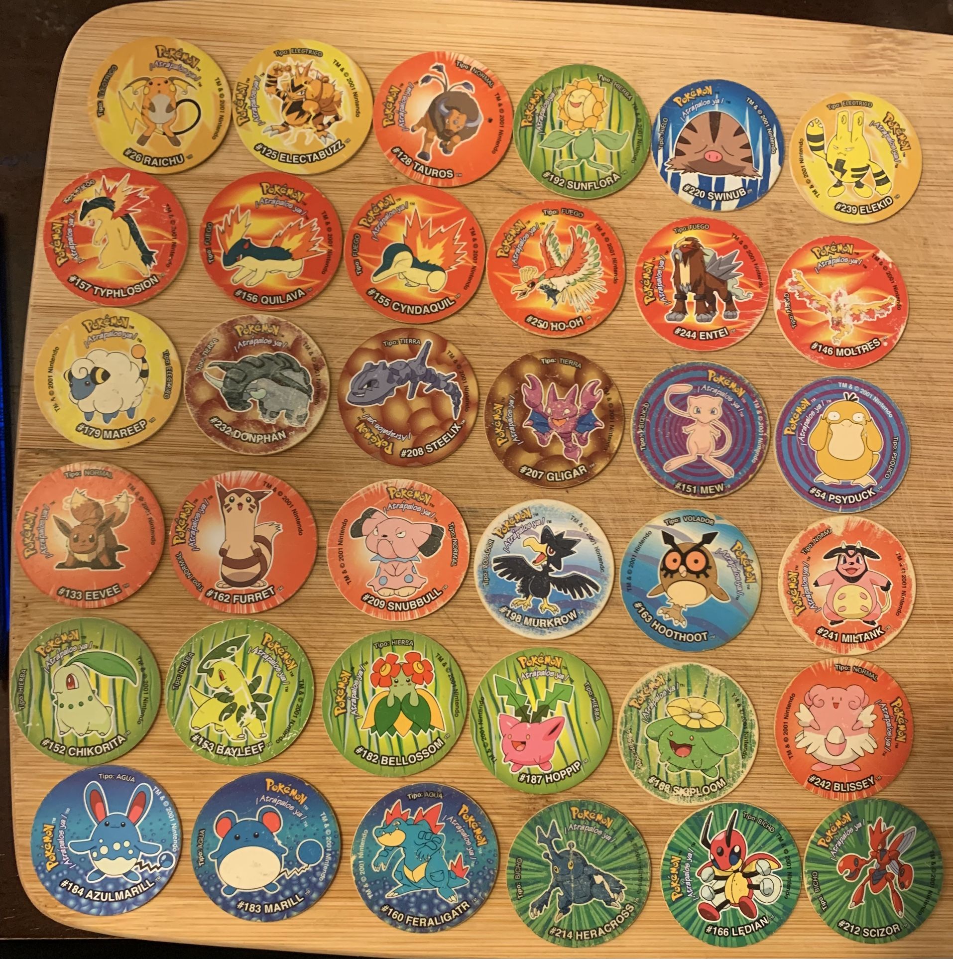 Tazos Pokemon Sabritas