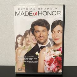 Made Of Honor DVD Movie Patrick Dempsey Romance Wedding Comedy 2008