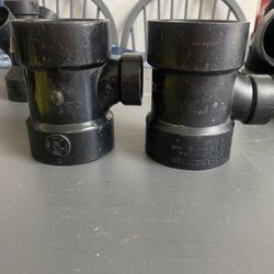 3 in. x 1-1/2 in. ABS DWV All Hub Sanitary Tee