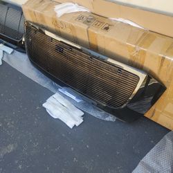 AFTERMARKET FOR 07-09 TOYOTA TUNDRA ABS CARBON FIBER MESH PACKAGED GRILLE 