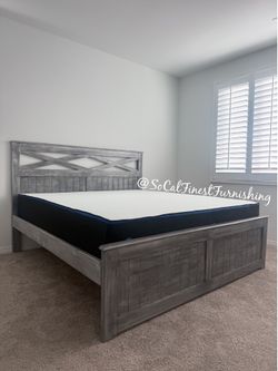 King bed with mattress