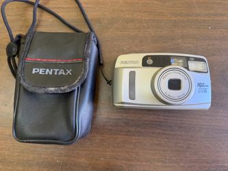 Pentax IQZoom 80G 35mm Point & Shoot Film Camera 38-80mm Zoom Flash With Case
