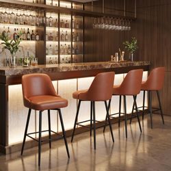 Keppel Brown Swivel Barstool