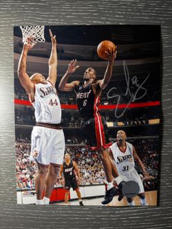 Eddie Jones Signed Miami Heat #6 10x8 Photo Autographed NBA Super RARE