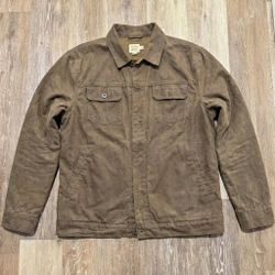Flint And Tinder Unlined Waxed Trucker Jacket 