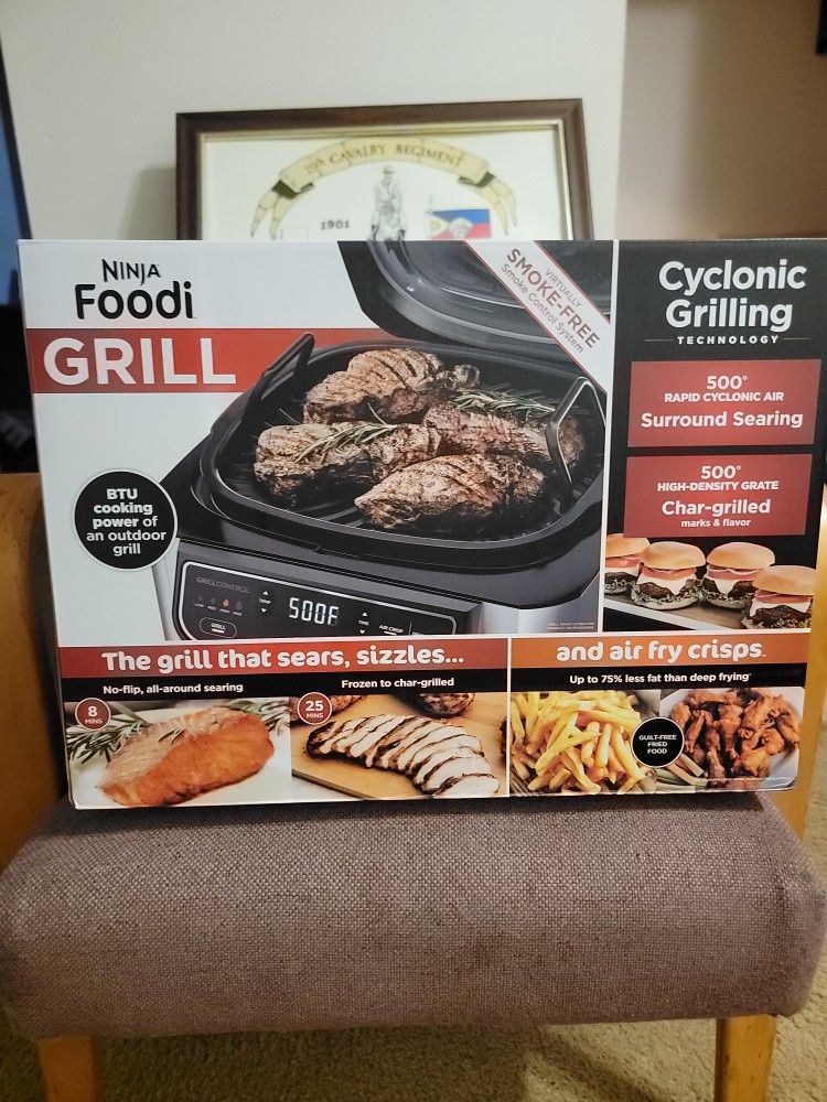 Ninja AG301 Foodi 5-in-1 Indoor Electric Grill with Air Fry