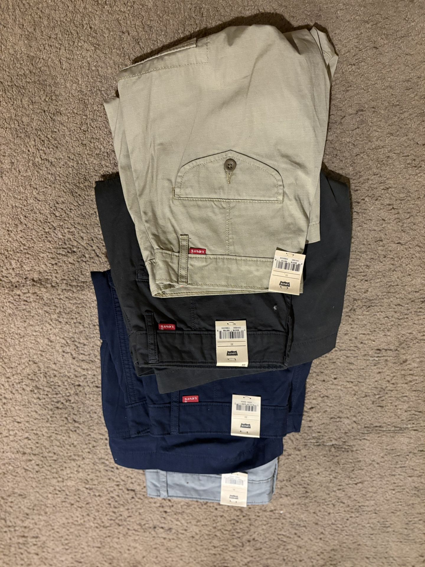 4 Pair Levi cargo Shorts