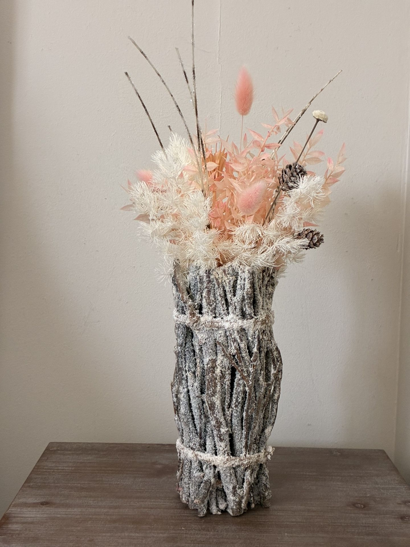 Dried flower Christmas decor 