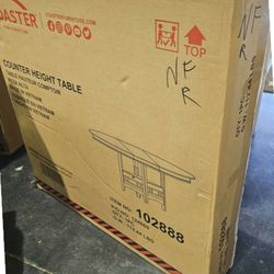 New table set with chairs in boxes today