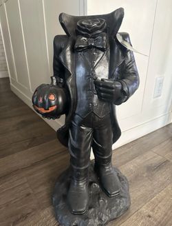 Spooky Boutique Headless Horseman with Jack-O-Lantern Halloween Decor
