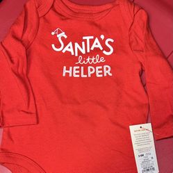 New 3/6mos Holiday Onesie