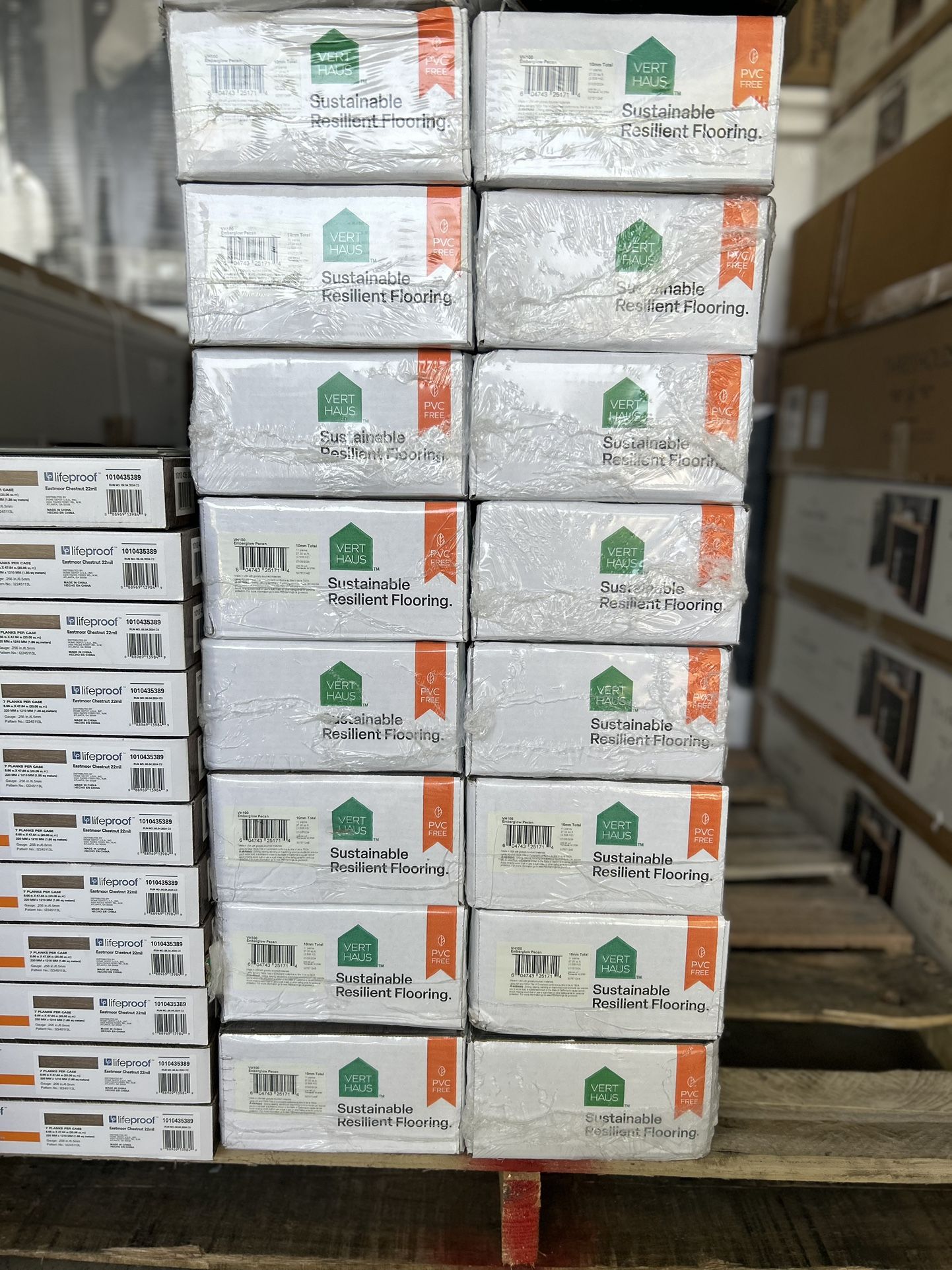 Waterproof Hybrid Resilient Flooring Emberglow Pecan