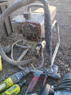 Ryobi electric wrench and blower, Ryobi router,Titan 440 paint sprayer.
