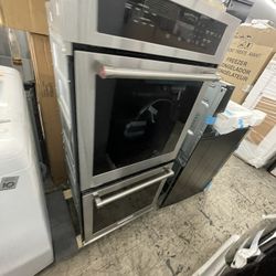 Kitchen Aid 24” Double Oven Electric In Stainless Steel Used 