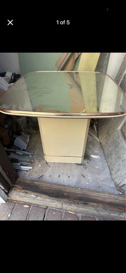 Mirrored End Table