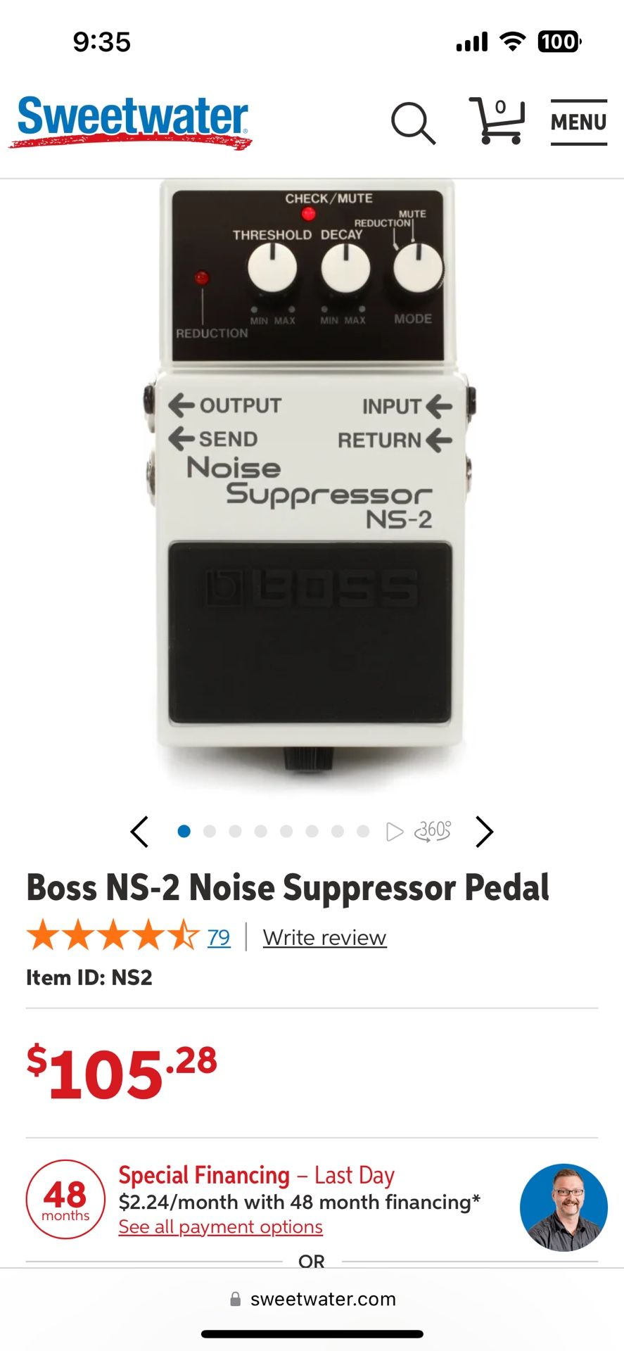 BOSS NS-2 Noise Gate