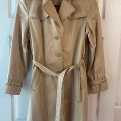 Beige Trench Coat Size Small