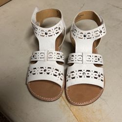 White Sandals For Little Girls