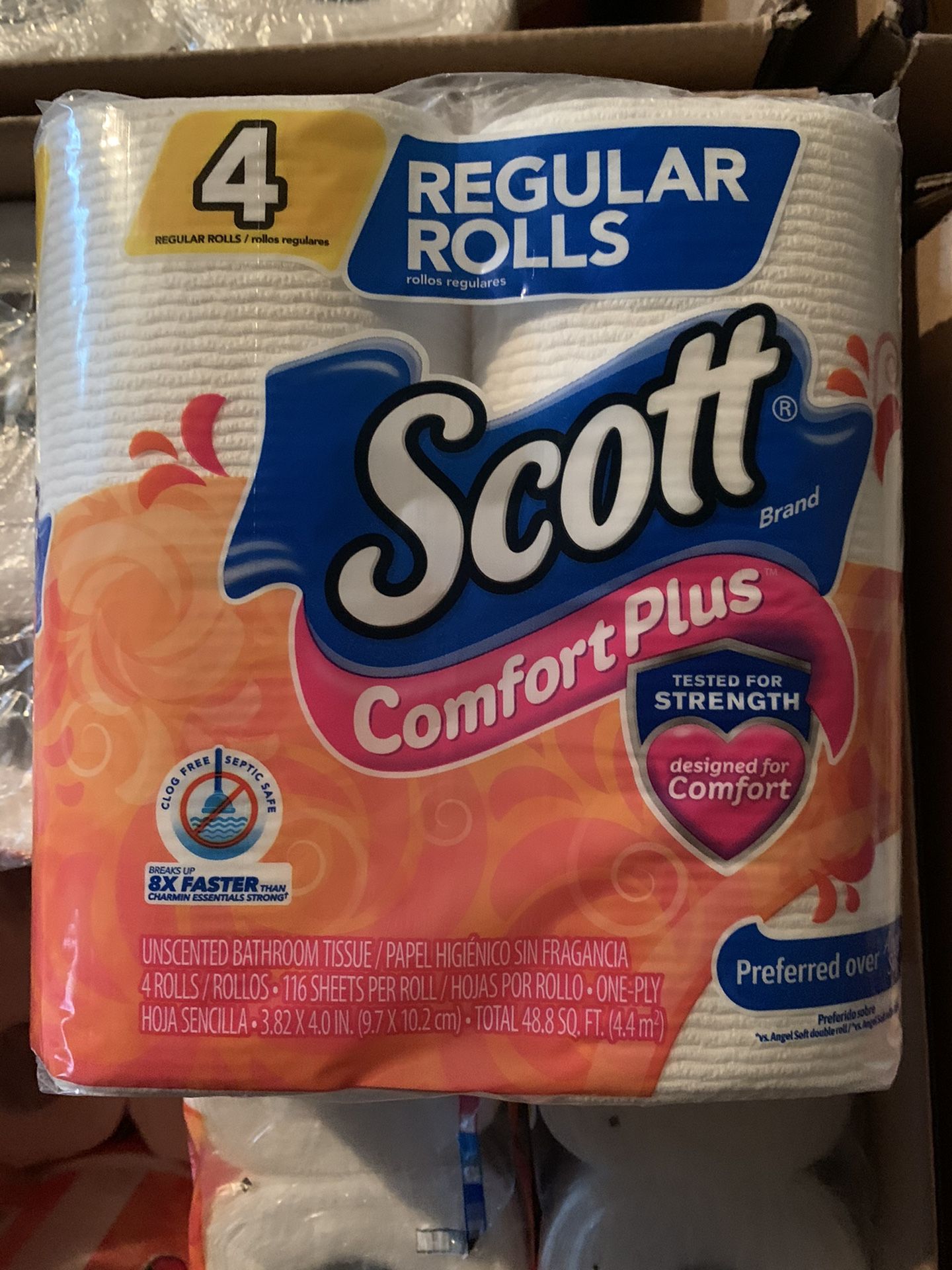 Scott Comfort Plus Toilet Paper (4 rolls)