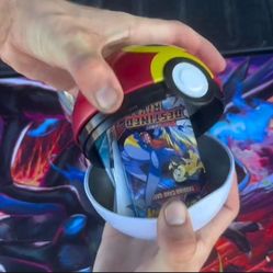 Sealed Pokémon TCG Pokéball Tins with Booster Packs Inside (Read Description)
